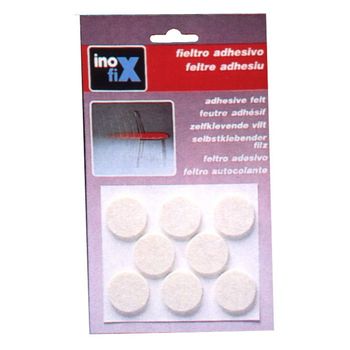 Fieltro Lana Adhesivo Ø 27mm Inofix Marrón 8 Figuras 4003