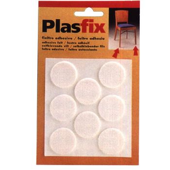 Pack 1 fieltro blanco sintetico adhesivo 100x85mm plasfix inofix  8414419407824 66714 INOFIX