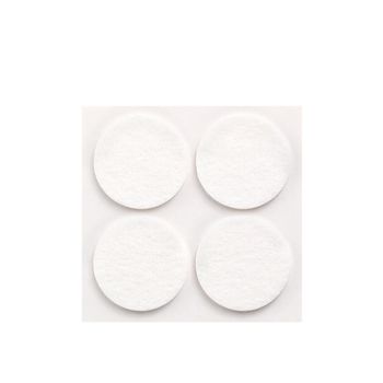 Pack 4 Fieltros Blancos Sinteticos Adhesivos Diametro 38mm Plasfix Inofix - Neoferr*