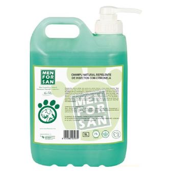 Champú Menforsan Repelente De Parásitos Con Citronela Para Perros - 5l