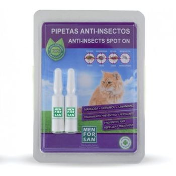 Pipetas Antiparasitarias Natural Menforsan Para Gatos (2 Unidades)