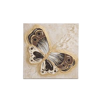 Cuadro Artesanal Butterfly Oro 60 X 60 X 3,5cm Cm