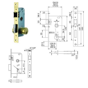 Cerradura De Embutir Tesa 200250hl