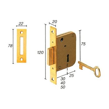 Cerradura Embutir 2003 50 Hl Tesa