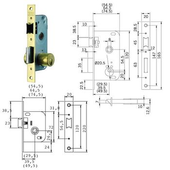 Cerradura Tesa 2005-hl/30 - Neoferr..