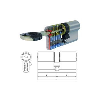 Cilindro Tx80 5-ll R15 30x50 Lt Tesa