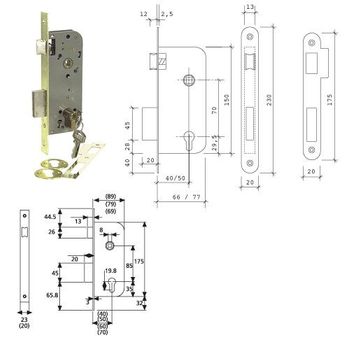 Cerradura Tesa 2030-ai/50 - Neoferr