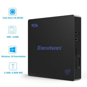 Mini Pc Excelvan Z85 Intel Atom X5-z8350 4gb Ddr3 64gb Windows 10 Dual Wifi