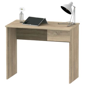 Mesa escritorio estudio moderno con puertos carga USB 135cm