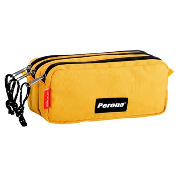 Estuche Triple Perona Vulcano Mustard