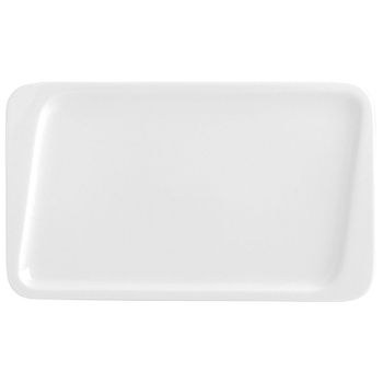 Plato Llano Quid Chef Cerámica Blanco 30 X 18 Cm (6 Unidades) (pack 6x)