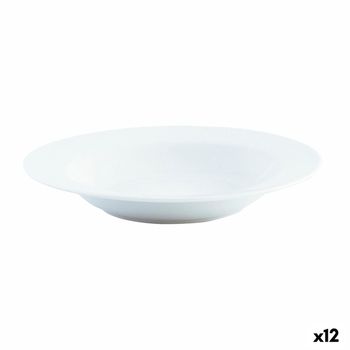 Plato Hondo Quid Basic Blanco Cerámica Ø 21,5 Cm (12 Unidades)