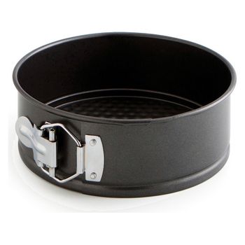 Molde para Flan Quid Sweet Grey Negro 23 x 9 cm (12 Unidades)