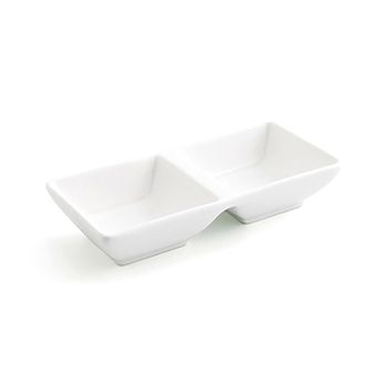 Bandeja De Aperitivos Quid Select Cerámica Blanco 15 X 7 Cm (12 Unidades) (pack 12x)