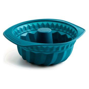 Molde Para Tartas Quid Silik-one Azul Silicona Plástico (24,3 X 28,4 Cm)