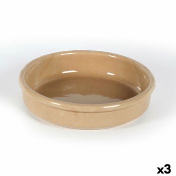 Cazuela Anaflor Cerámica Marrón (ø 21 Cm) (3 Unidades)