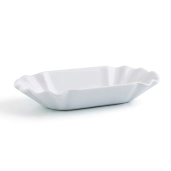 Bandeja De Aperitivos Quid Gastro Fun Cerámica Blanco (20,5 X 11 X 3,5 Cm) (pack 12x)