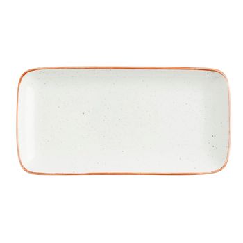 Fuente Rectangular Porcelana Terra 28x14cm