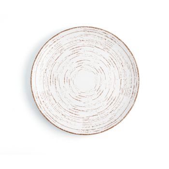 Plato Llano Porcelana Tornado White 27cm