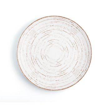 Plato Llano Porcelana Tornado White 31cm