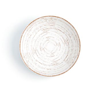 Plato Hondo Porcelana Tornado White 21cm