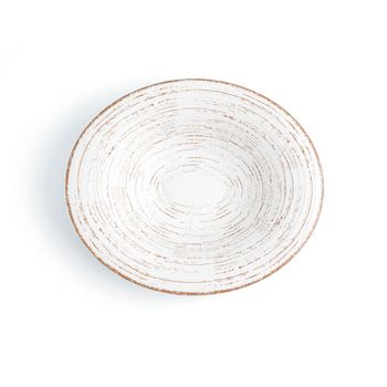 Plato Hondo Porcelana Tornado White 29cm