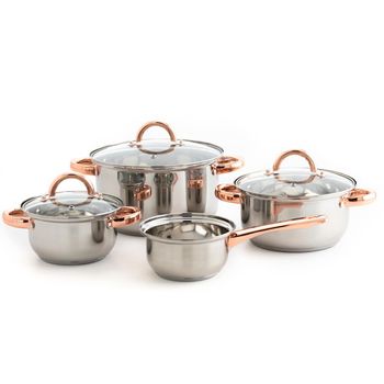 Bateria De Cocina Juego De Ollas 12pzs Piezas Royalty+line Induccion Gas  Vitro con Ofertas en Carrefour