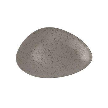 Plato Llano Ariane Oxide Triangular Cerámica Gris (ø 29 Cm)