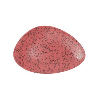 Plato Llano Ariane Oxide Triangular Cerámica Rojo (ø 29 Cm)