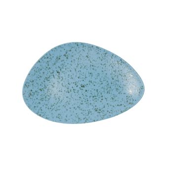 Plato Llano Ariane Oxide Triangular Cerámica Azul (ø 29 Cm)