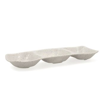 Bandeja De Aperitivos Bidasoa Ikonic Gris Plástico Melamina (28,6 X 10,9 X 3,1 Cm)