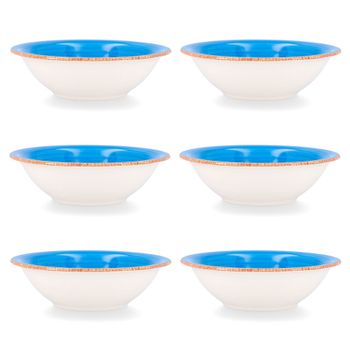 Juego De Tazas Con Platos Quid Vita Morning Cerámica Azul (22 Cl) (4 Pcs)  con Ofertas en Carrefour