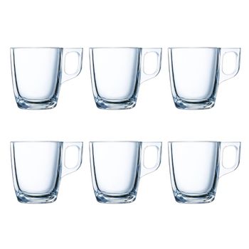 Set 6 Tazas Vidrio Nuevo 9cl