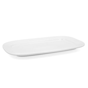 Fuente De Cocina Bidasoa Glacial Cerámica Blanco (36 X 21 Cm) (pack 3x)