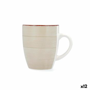 Taza Quid Vita Morning Desayuno Cerámica Beige 350 Ml (12 Unidades)