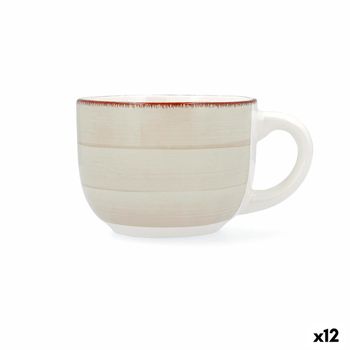 Taza Quid Vita Morning Cerámica Beige 470 Ml (12 Unidades)