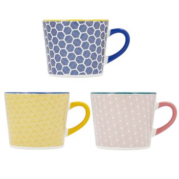 Juego De Tazas Con Platos Quid Vita Morning Cerámica Azul (22 Cl) (4 Pcs)  con Ofertas en Carrefour