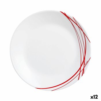 Plato De Postre Arcopal Domitille Bicolor Vidrio (ø 18 Cm) (12 Unidades)