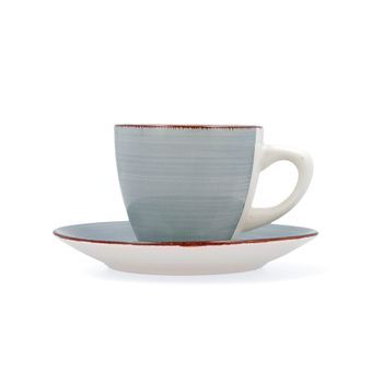 Juego De Tazas De Café Dkd Home Decor Azul Marrón Gres (150 Ml) con Ofertas  en Carrefour