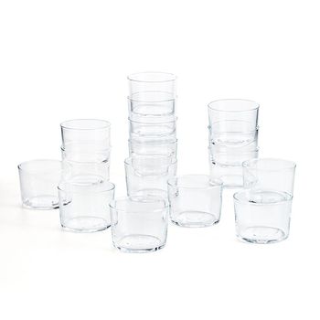 Set 16 Vasos Bajos Vidrio Chiquito 23cl