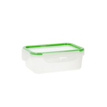 Fiambrera Quid Greenery 1 L Transparente Plástico 13 X 18 X 6,8 Cm - 1 L (4 Unidades) (pack 4x)