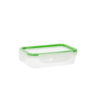 Fiambrera Quid Greenery Transparente Plástico (0,65 L)