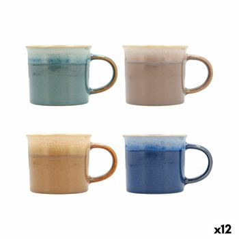 Taza Quid Duo Cerámica Multicolor (265 Ml) (12 Unidades)