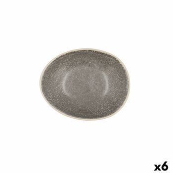 Bol Bidasoa Gio 15 X 12,5 X 4 Cm Cerámica Gris (6 Unidades)