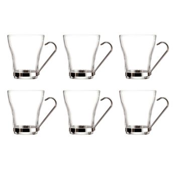 Set 6 Tazas Te Vidrio Supreme 23cl