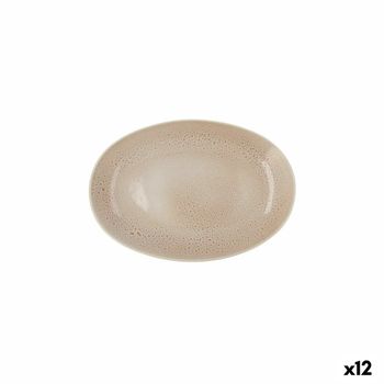 Bandeja De Aperitivos Ariane Porous Cerámica Beige Ø 26 Cm (12 Unidades)