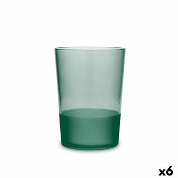 Vaso Quid Pincel Verde Vidrio 510 Ml (6 Unidades)