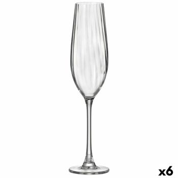 Copa De Champán Bohemia Crystal Optic Transparente Vidrio 260 Ml (6 Unidades)