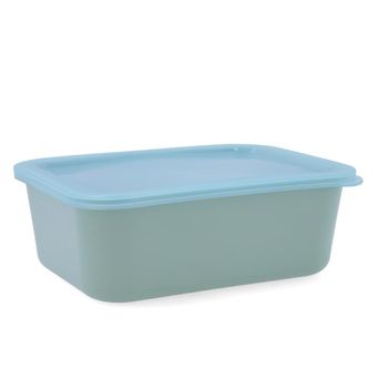 Recipiente Rectangular Rpet Tapa Inspira 1340ml, 19,3x14,2x6,8cm