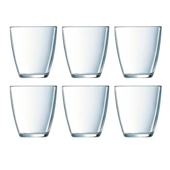 Set 6 Vasos Bajos Vidrio Concepto 25cl